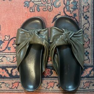 Jenni Kayne Olive Slide Sandals